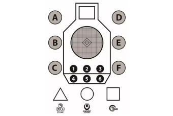 Aim Small Shooting Target - 50 Pcs