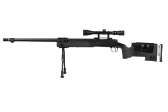 Airsoft pušky odstřelovací puška MB17D - s dalekohledem a dvojnožkou