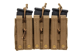 Driedubbele open lader voor M4/M16 magazijnen Specna Arms Tan