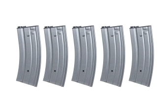 Sada 5 kovových zásobníků se 120 kuličkami Specna Arms Grey