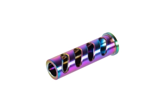 LA Capa Customs CUTOUT vodicí kryt zámku pro airsoftové zbraně TM Hi-Capa 5.1 (s delrinovým kroužkem) Rainbow
