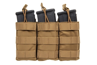 Driedubbele open lader voor M4/M16 magazijnen Specna Arms Tan