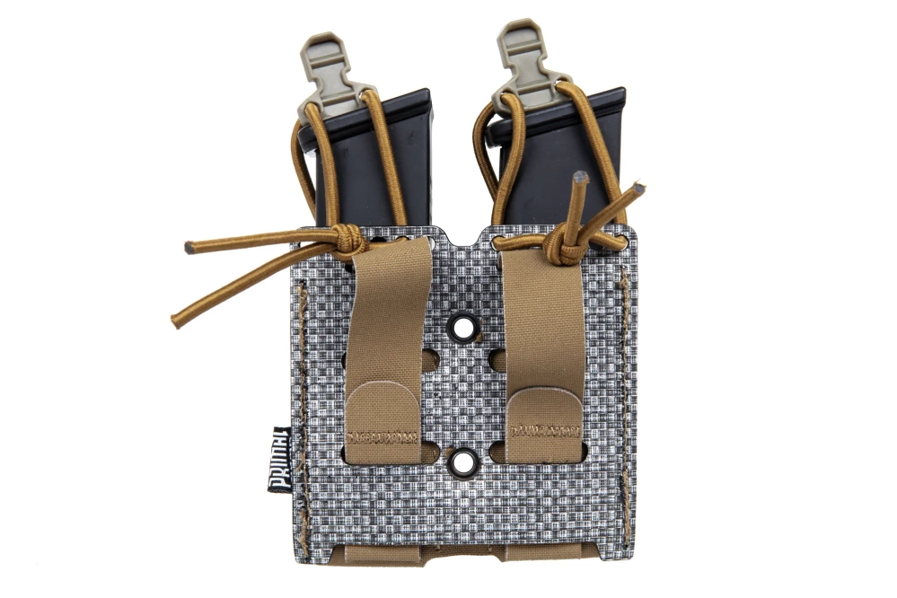 Elastyczna podwójna ładownica pistoletowa Primal Gear Coyote Brown