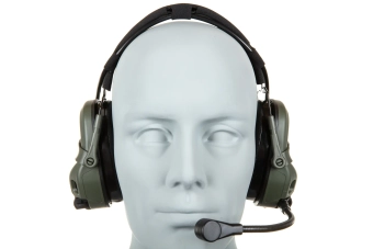 Auriculares tácticos Wosport HD-17-A Gen 6 Oliva