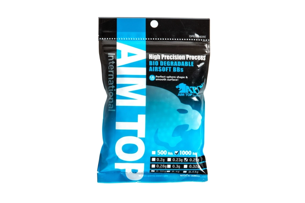 Kulki Bio 0.25g AIM TOP Bio Precision Degradable 1000 szt