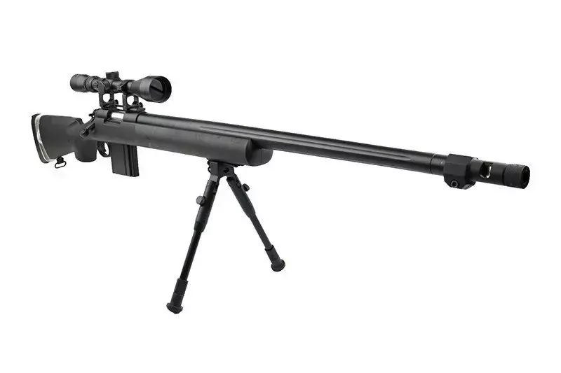 MB4405D sniper rifle replica with scope and bipod