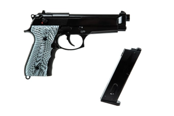 Pistolet airsoft WE M92 EAGLE Green Gas Noir