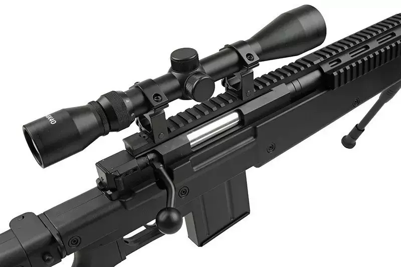 Airsoft pušky odstřelovací puška MB4407D - s dalekohledem a dvojnožkou
