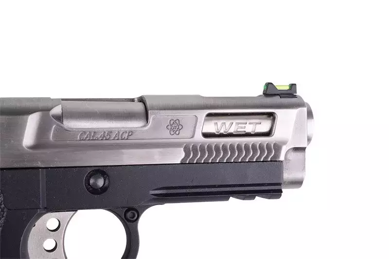 Replika pistoletu Hi-Capa 3.8 Force Brontosaurus - srebrna