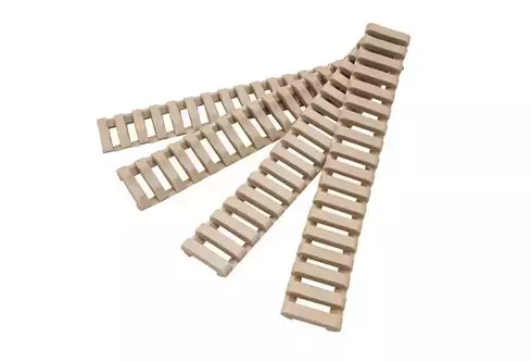 Juego de fundas raíles RIS - bronceado