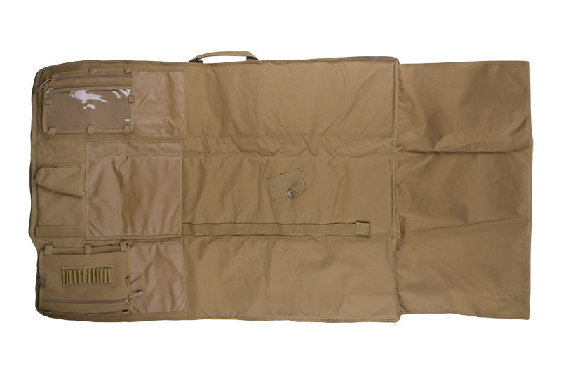Funda arma con colchoneta de tiro 128cm - bronceado