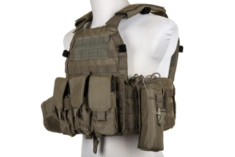 Vesta Emerson Gear 6094A Style Plate Carrier s nákladní sadou Ranger Green