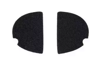 Hook&Loop hearing protectors stickers - black