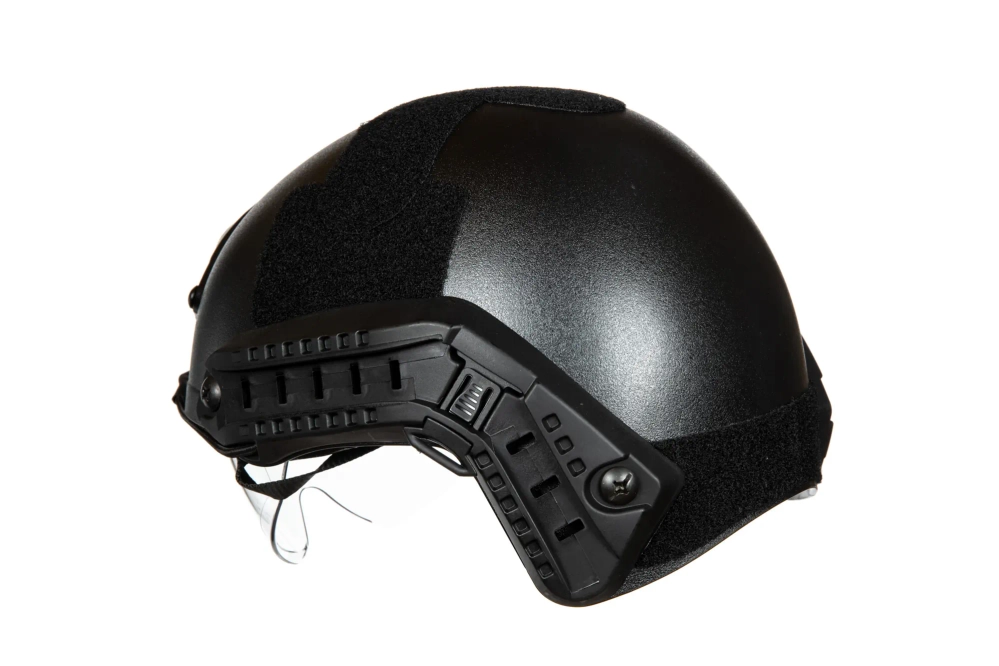 Replika přilby X-Shield MH s brýlemi - černá