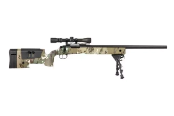 Replika karabinu wyborowego SA-S02 CORE™ High Velocity z lunetą i dwójnogiem - MC