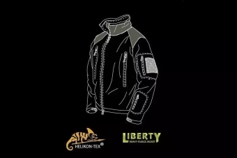 Sweat-shirt en polaire Liberty - vert olive / noir
