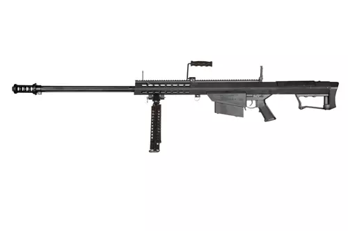 Replika karabinu Barrett® M107-S z dwójnogiem - Czarna