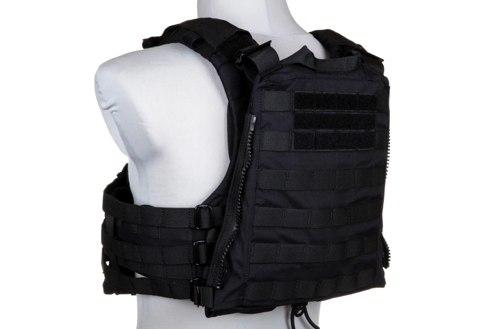 PRIMAL GEAR Chaleco Táctico Porta Placas Trias Negro
