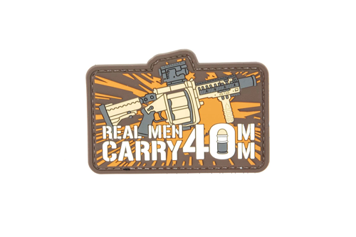 Naszywka 3D - Real Man Carry 40mm