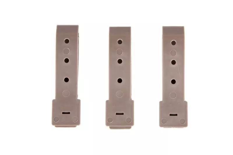 Jeu de 3 pinces en polymère 3 - Dark Earth"