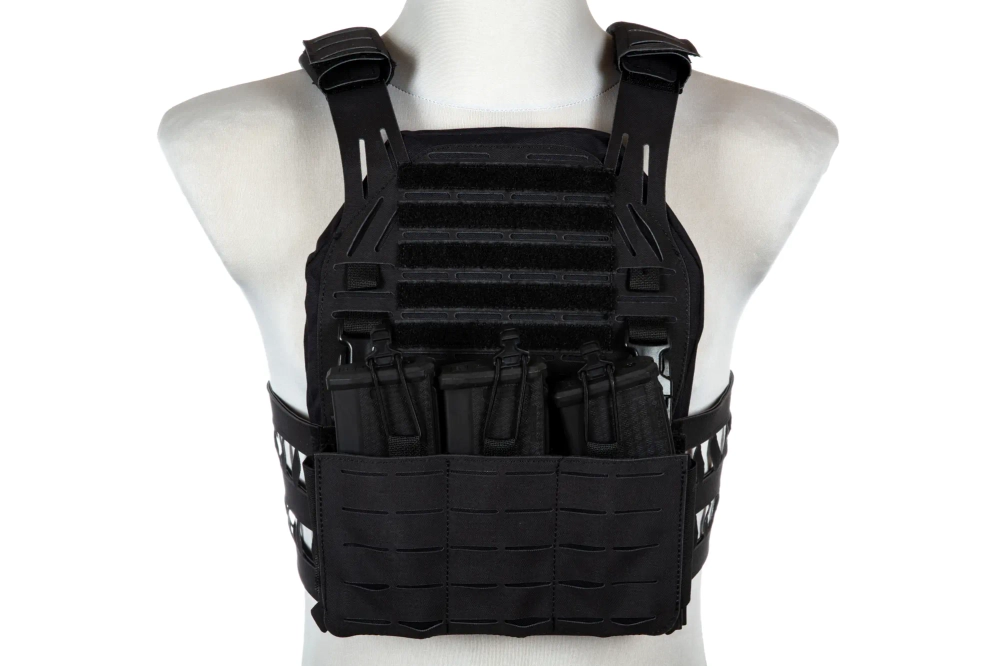 Stegadon lasergesneden tactisch vest - Zwart
