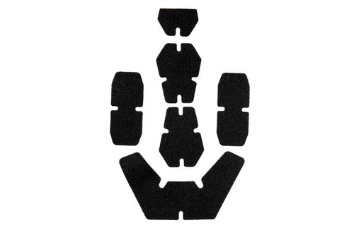 Helmet sticker set with hooks & loops - black