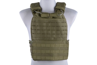 Molle/laser-cut plate carrier vest - olive green