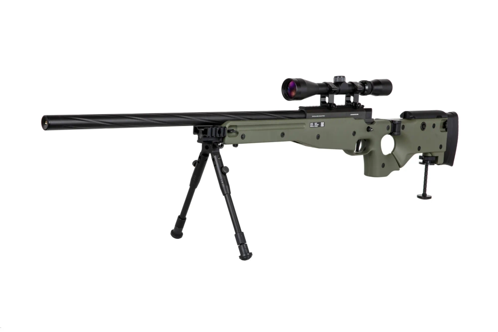 Réplique de sniper Specna Arms SA-S14 EDGE™ avec lunette et bipied Olive