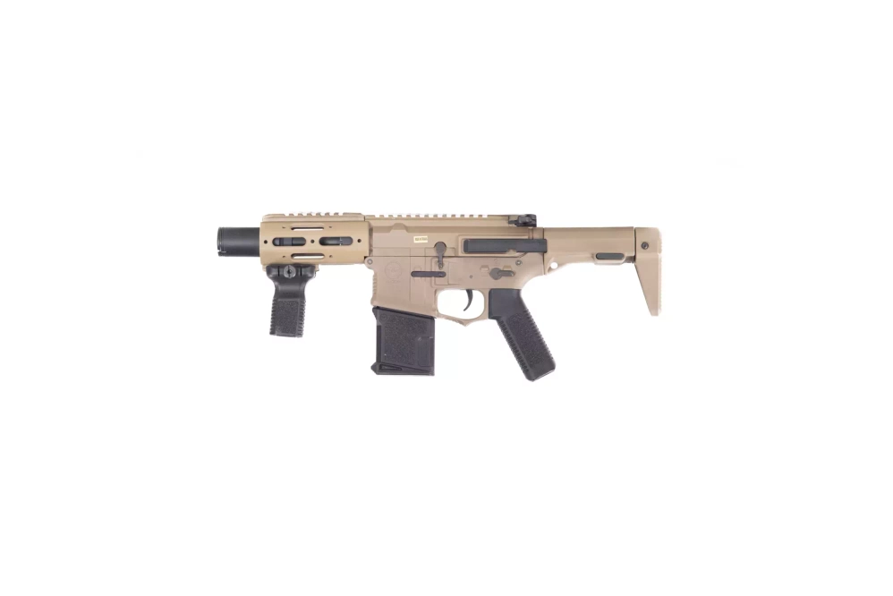 AM-015 airsoftová zbraň subkarbinu - tmavá zem (OUTLET)