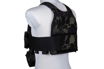 FCS-type tactisch vest met MK borstlap - MC Zwart