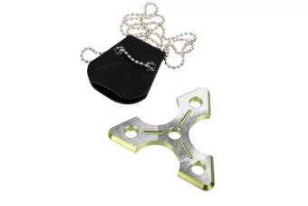 Shuriken Pendant/Keychain - Green