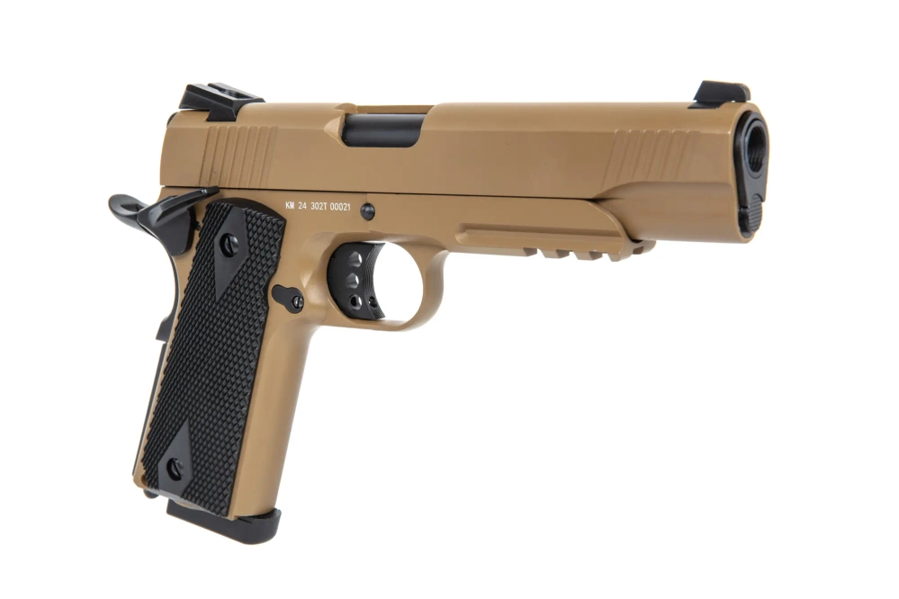 Replika van het pistool Double Bell M1911 302 Tan