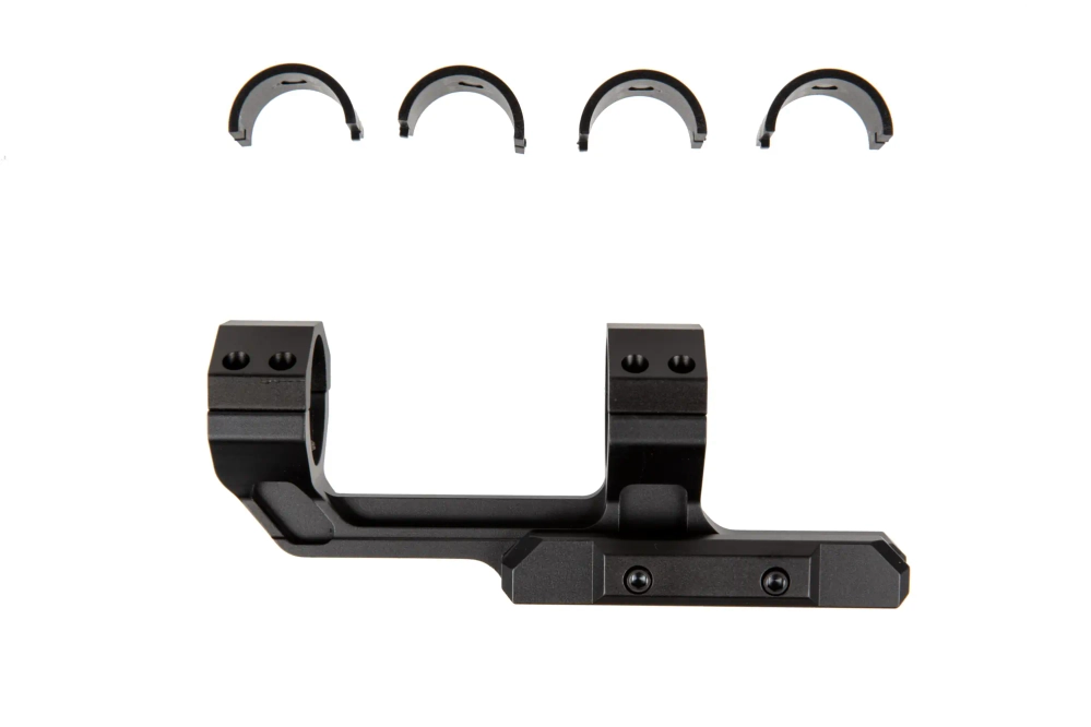 Jednoczęściowy montaż kątowy do lunet - Czarny