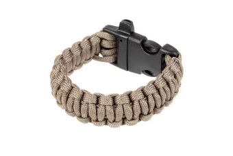 Bracelet de survie (fastex) - gris