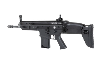 Karabinek szturmowy ASG Cybergun x FN HERSTAL SCAR-H z walizką transportową Czarny