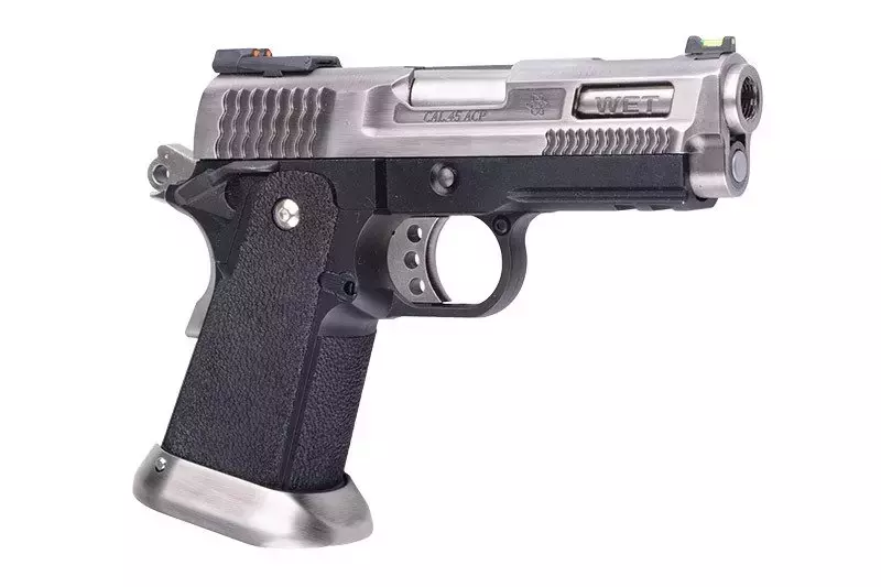 Replika pistoletu Hi-Capa 3.8 Force Brontosaurus - srebrna