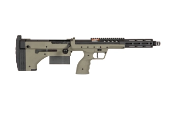 Replika odstřelovací pušky Desert Tech SRS-A2/M2 Covert 16" (pro praváky) - olivově zelená