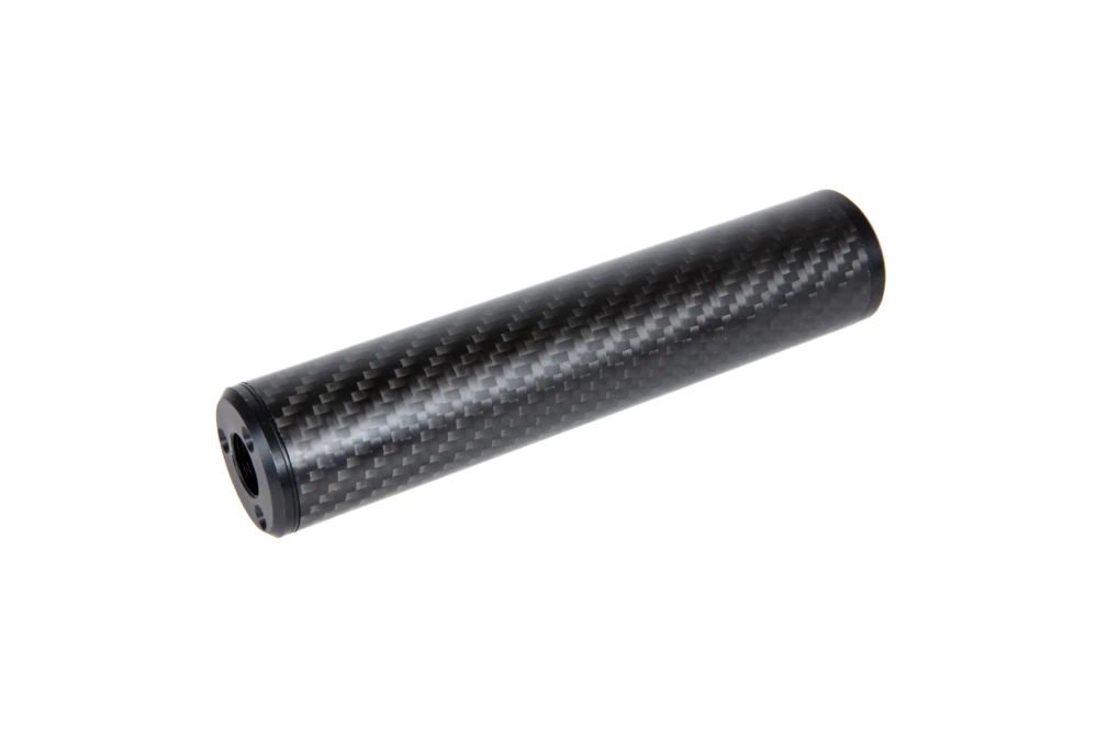 Karbonowy tłumik dźwięku 30x150mm - Czarny 