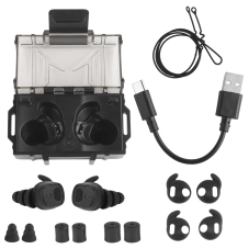 Protectores auditivos intraurales activos Wosport HD-30 Bluetooth Negros