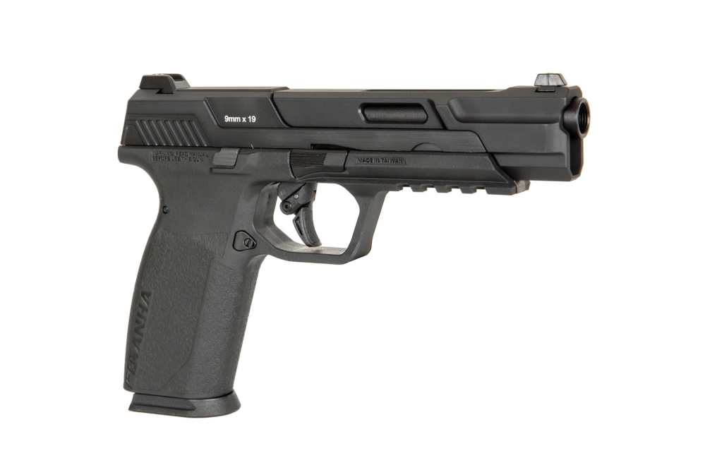 Pistola de airsoft Piranha Mk I - negra