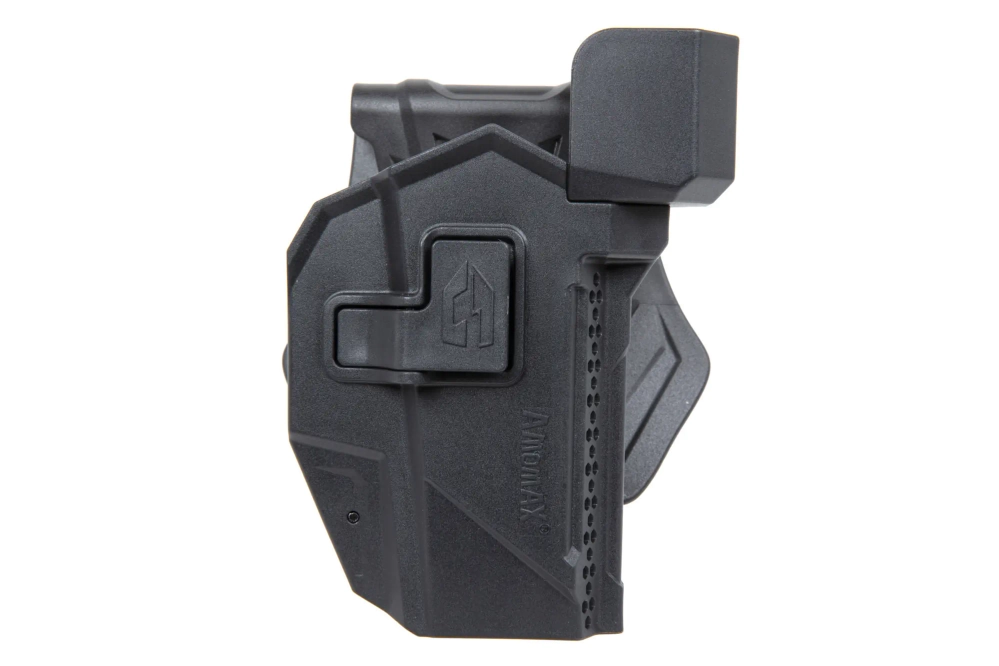 Amomax holster voor Glock 19/23/32 type replica's met optiek (rechtshandig) Zwart