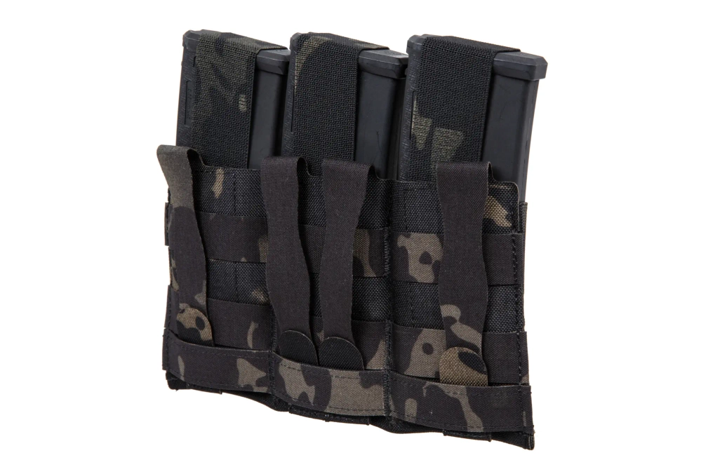 Triple magazine loader with flap Wosport MC Black