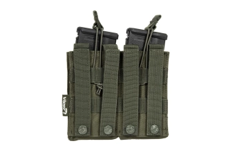 Bolsa de liberación rápida para 2 cargadores tipo M4/M16 - verde oliva