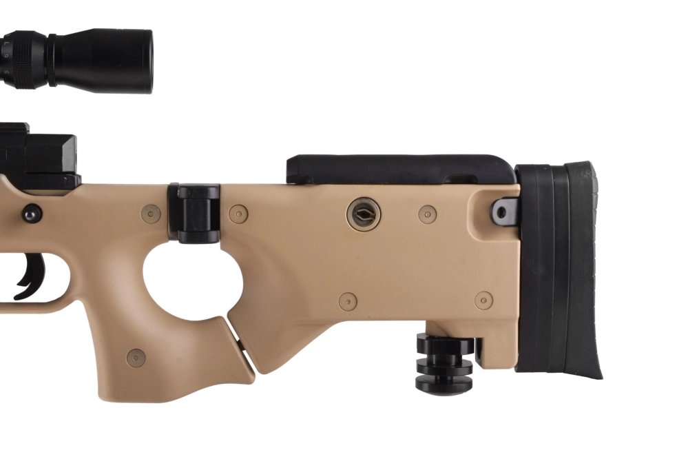 Réplica del rifle de francotirador MB08D (con bípode y visor) - tan