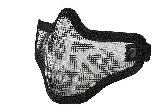 Masque de traqueur avec tête de mort - Noir