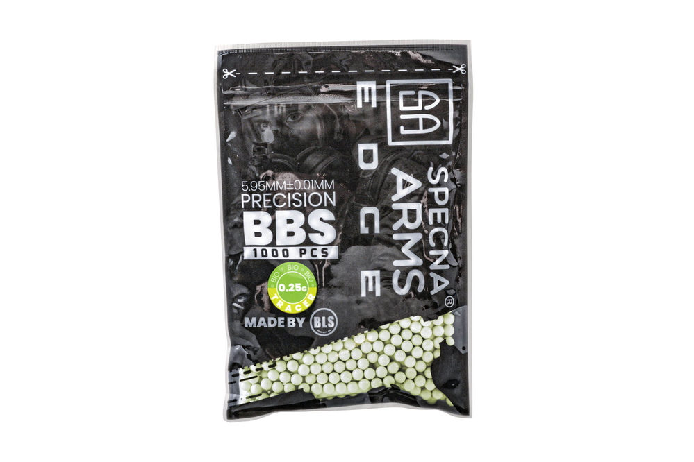 BBs Bio Tracer Degradable 0.25g Specna Arms EDGE ™ 1000 pcs - Green