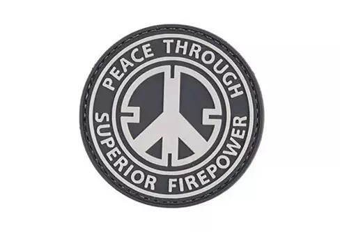 Naszywka 3D - Peace Through Superior Firepower