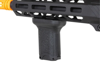 Specna Arms RRA SA-E25 HAL ETU™ airsoft Carbine Black s oranžovým vypouštěcím zařízením