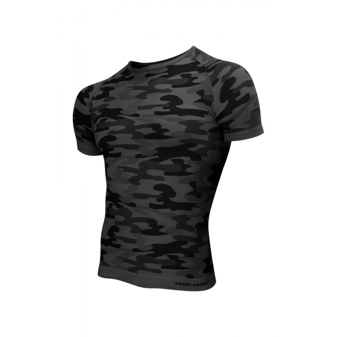 Sesto Senso Thermo Active Moro short sleeve T-shirt Grey-black