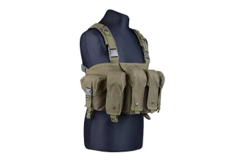 Chaleco táctico pecho tipo comando - verde oliva
